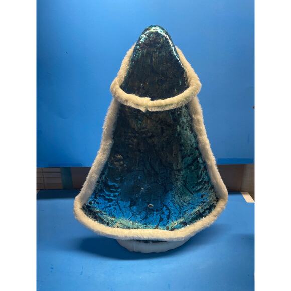 20 inch Vinatge Metal Christmas Figurine Decor Set of 2 Father Time Santa - Picture 7 of 13